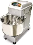 FMA Omcan Food Machinery (HS50DA) Spiral Dough Mixer w/ Safety Cover 53 QT 3 hp