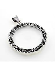 Sterling Silver and Marcasite Magnifying Glass Pendant
