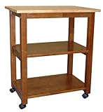 Whitewood WC58-185 Dining Essentials Microwave Cart - Cinnemon-Espresso