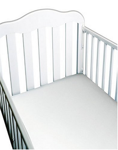 Priva Jersey Knit Crib Sheet White