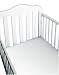 Priva Jersey Knit Crib Sheet White