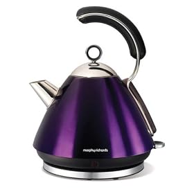 :Morphy Richards, 1.5 Litre Meno Pyramid Kettle St/ Steel Plum