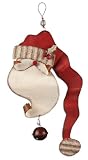 Sunset Vista Rusty Hinge Santa Door Sign, Greeter Santa with Bell, 19 - Inch - B002UUUXUU