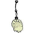 Glow In The Dark Thanksgiving Turkey Belly Ring