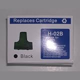 2-Pack HP 02 Hi-Yield Remanufactured Black Ink Cartridge for Photosmart D7360 D7460 8250 D7260 D7160 C5180 C6180 C6280 C7180 C7280 C8180