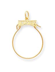 14K Gold Memories Holder Charm Jewelry FindingKing