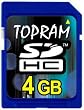 Topram 4GB SD Class 6 SDHC Card for Canon, Casio, Nikon digital cameras