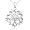 10k White Gold Diamond Flower Pendant (1/20 cttw, I-J Color, I3 Clarity)