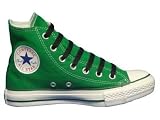 Converse Chuck Taylor All Star Hi Top Kelly Green Canvas Shoes with Extra Pair of Black Laces