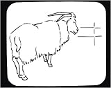 Mouse Pad with animal, goat, zoo, angora, fauna, park