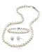 7.0-7.5mm White Akoya Pearl Necklace, Bracelet & Earrings Set, 18