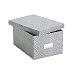 Oxford Reinforced Board 5 x 8 Card File With Lift-Off Cover, Black/White Agate, 1 Per Box, (40590)