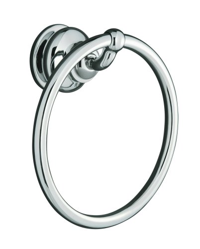 KOHLER K-12165-CP Fairfax Towel Ring, Polished Chrome