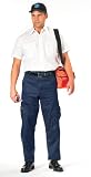 Mens Black E.M.T. Zipper Fly Pants with 9 Pockets