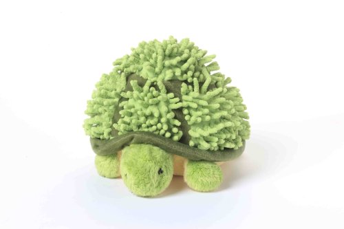 Multipet Topsy Turtle 8-Inch Plush Dog Toys that Squeak, Colors/Cloth Vary
