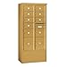 Salsbury Industries 3916D-09GFP Free Standing Horizontal 4C Mailbox, Gold