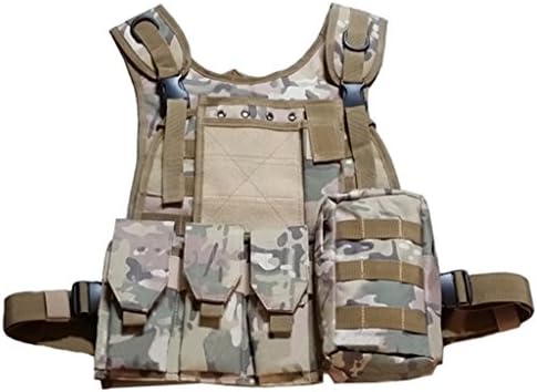 Amphibious Special Forces Camouflage Combat Vest MOLLE System Module Tactical Vest CS Outdoor Field Protection in Mang patten Jungle