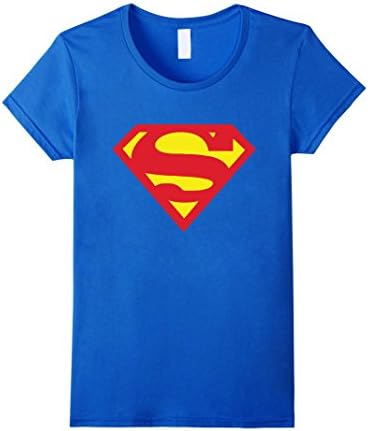 Women's Su-per-man T-Shirt  Medium Royal Blue