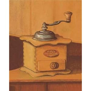 Coffee Grinde by Caroline Wiens. Size 8.00 inches width by 7.17 inches height. High Quality Art Poster Print