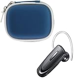 Samsung HM1100 Bluetooth Headset + GTMax Blue Bluetooth Carrying Pouch Case ....