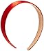 Trimweaver 1-Piece 25mm Satin Covered Headband, 1-Inch, Red