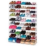 Gigantic 50 Pair Shoe Rack - White by Merrick