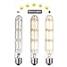SUNMEG 6W T10 Tubular Bulb, Led Filament Bulbs, 120V Instant on Filament LED, Soft White 2700K, E26 Base 360 Degree Beam Angle, Equivalent to 60W Incandescent Chandelier Bulb - Dimmable