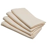 Bardwil Cobblestone 17-inch By 17-inch Set of 4 Napkins, Cream by 