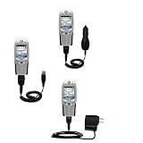 Deluxe Kit for the Orange SPV E100 includes a USB cable with Car and Wall Charger - Gomadic Brand w/ TipExchange Technology