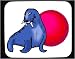 Mouse Pad with ball, walrus