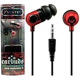 Sentry HO644 Noise Reduction In-Ear Headphones (Red)