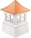 38" Handcrafted "Milford" Copper Roof Vinyl Cupola