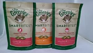 Feline Greenies Smart Bites - Variety Pack Healthy Skin, Hairball Control + Digestive Care Feline Greenies Smart Bites - Variety Pack Healthy Skin, Hairball Control + Digestive Care