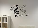 Music Is What Feelings Sound Like Vinyl Wall Decal