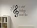 Music is What Feelings Sound Like Vinyl Wall Decal