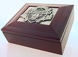 Oakland Raiders Wood Collectors Box with Logo