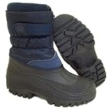 Womens navy winter waterproof warm rain boots size 4-8