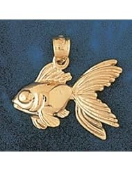Dazzlers Solid 14k Gold Goldfish Charm Pendant Available in three colors from jewelsberry (weights: 2.5 grams only)