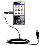 Classic Straight USB Cable for the HTC Phoebus with Power Hot Sync and Charge capabilities - Gomadic Brand w/ TipExchange Technology