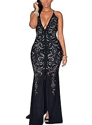 Floor Length Polyester/Spandex Jeweled Slit Vintage Evening Dress 