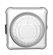 Westinghouse White 12-Hour Mechanical Timer for Christmas Lights and Decorations