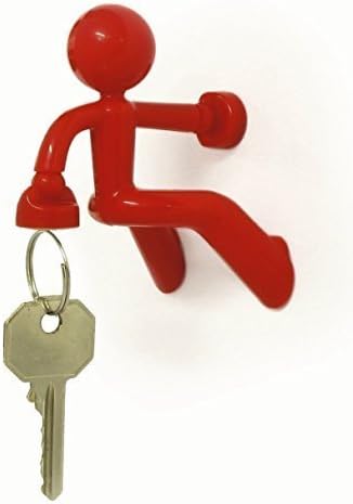 Chanyi Creative Strong Magnetic Key Holder Hook Rack Magnet 5 Kinds Colors Caddy Keyholder (Red)