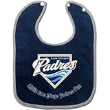 Caseys Distributing 9960601177 San Diego Padres Two-Toned Snap Baby Bib by Caseys
