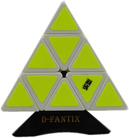 D-FantiX Moyu Pyraminx Speed Cube Puzzle White with Extra Stand