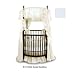 ROUND CRIB BEDDING - WHITE EYELET