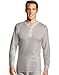 Hanes Thermal Henley Style # WM03GY WM03GY M Grey Heather