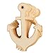 Factory Direct Craft Unfinished Craft Wood Dimensional Anchor Cutouts | 24 Cutouts