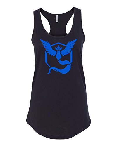 Pokemon Go Gym Team Mystic Blue Womens Racerback Tank Top