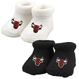 Chicago Bulls Infant 2-Pack Bootie Socks