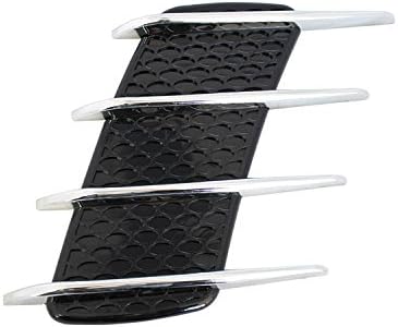 Aumo-mate New Hood Side Shark Gill Simulation Air Flow Vent Fender Sticker for Car Decoration